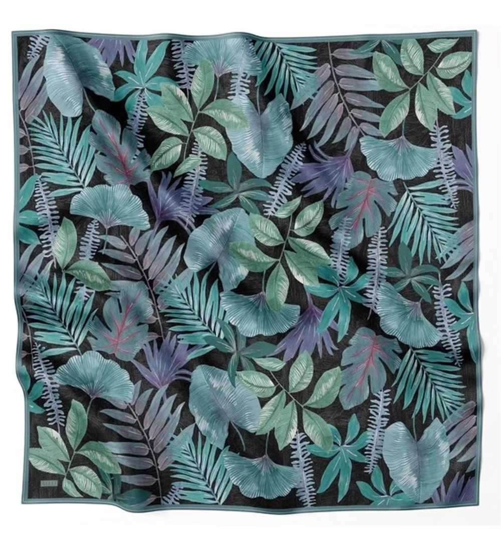 Belli İpek Eşarp - 4225-80 Siyah Twill