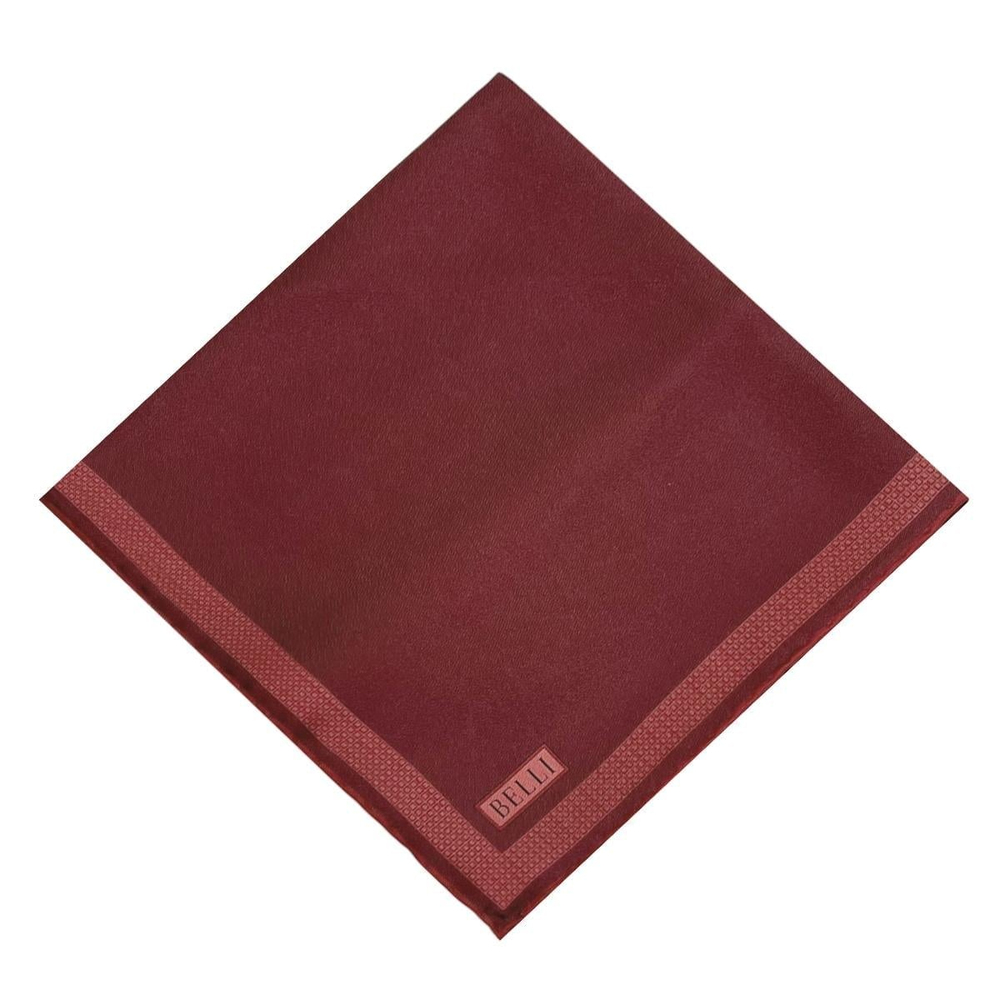 Belli Twill İpek Eşarp - 4229-04 Bordo