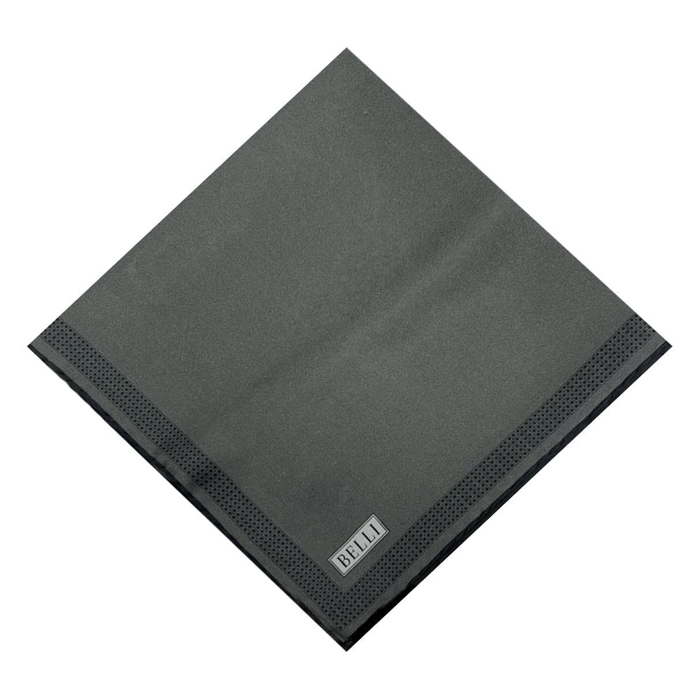 Belli Twill İpek Eşarp - 4229-15 Füme