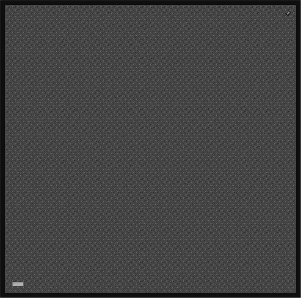 Belli İpek Eşarp - 4317-86 Siyah Twill