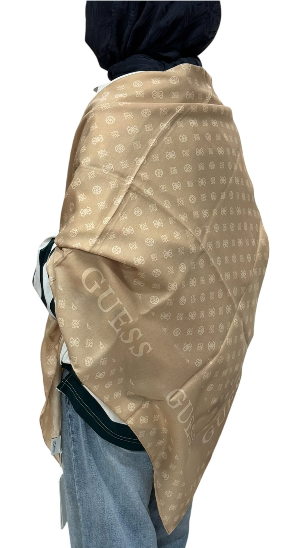 Guess Omuz Eşarp - 5760 - Bej