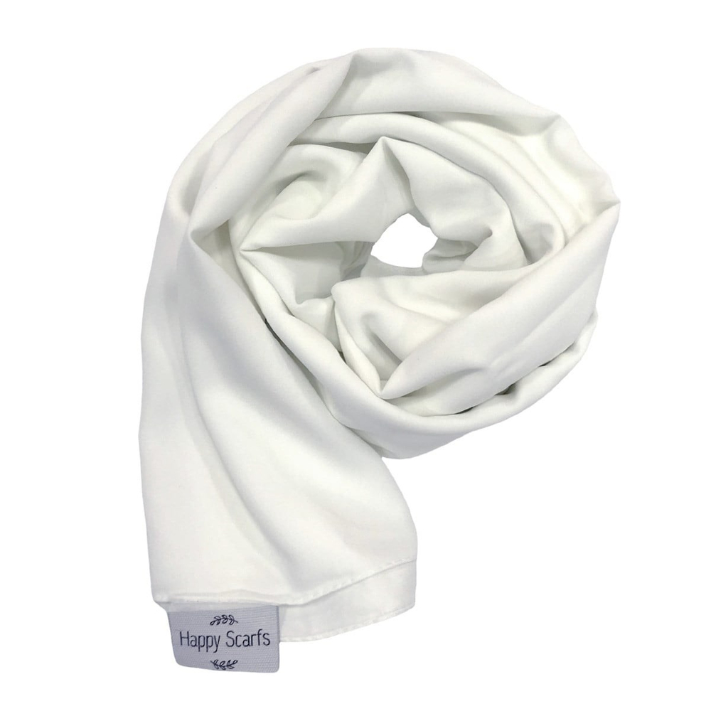 Happy Scarfs Medine İpeği Şal - Beyaz
