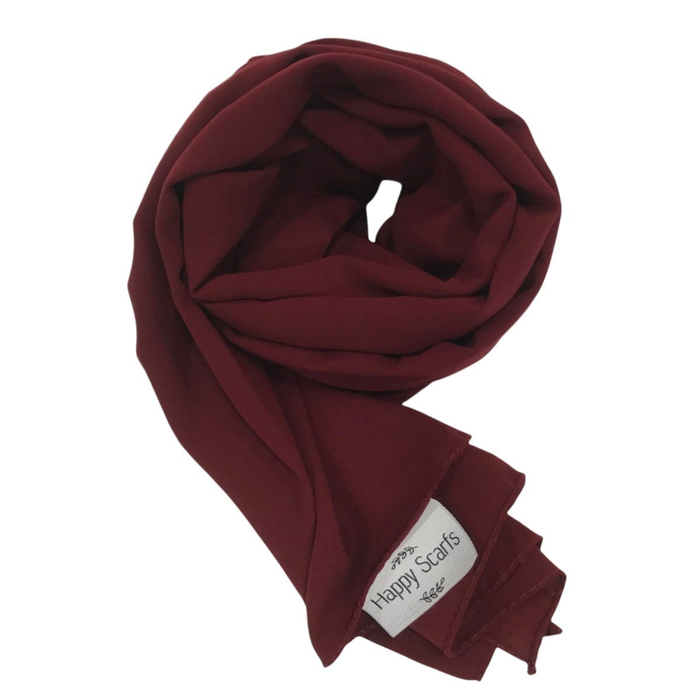 Happy Scarfs Medine İpeği Şal - Bordo