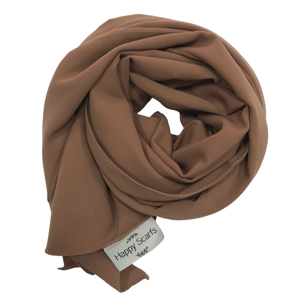 Happy Scarfs Medine İpeği Şal - Karamel