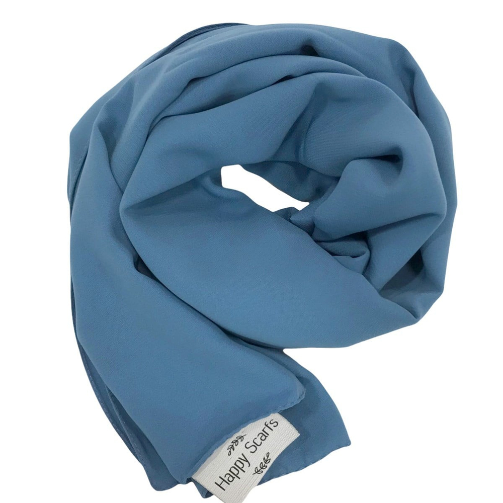 Happy Scarfs Medine İpeği Şal - Kot Mavi