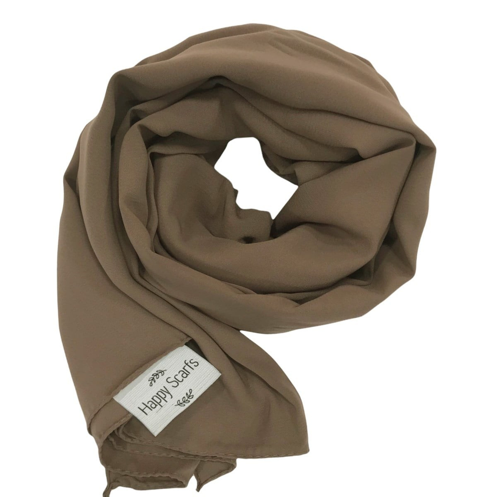 Happy Scarfs Medine İpeği Şal - Vizon