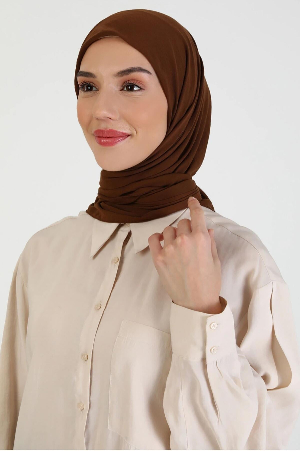 Harem Scarf Amor Eşarp - Çikolata