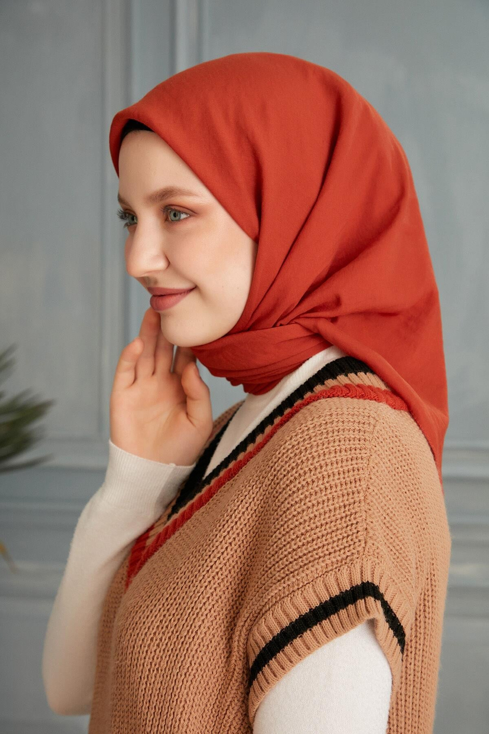 Harem Scarf Amor Eşarp - Kiremit