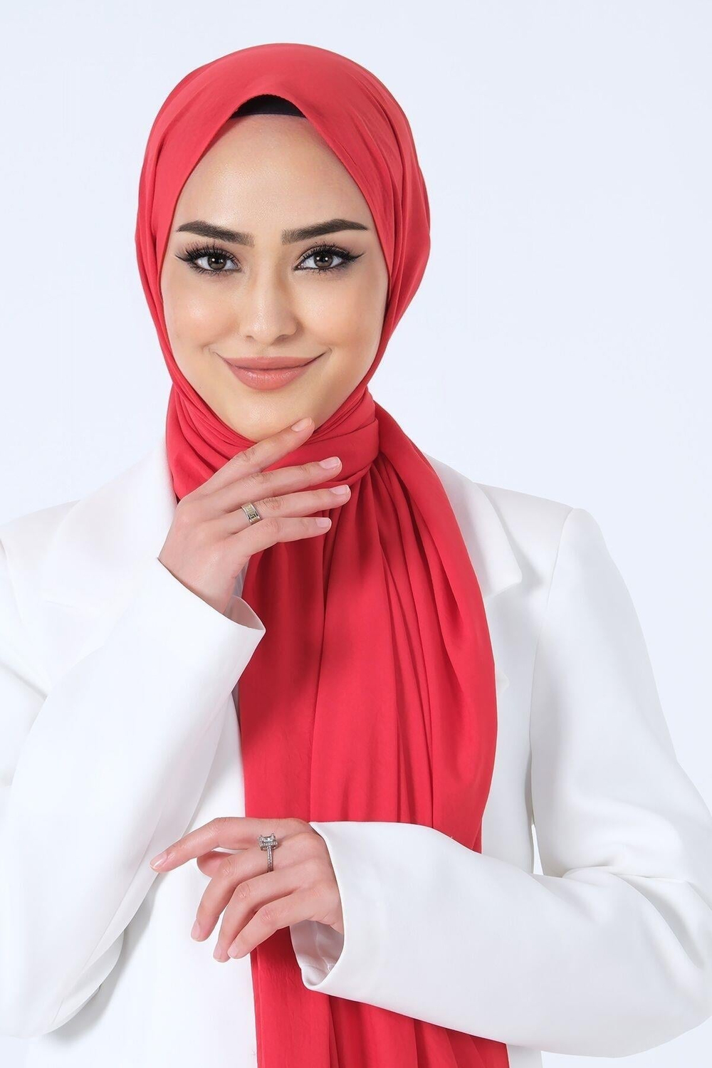 Harem Scarf Asya Şal - Kırmızı