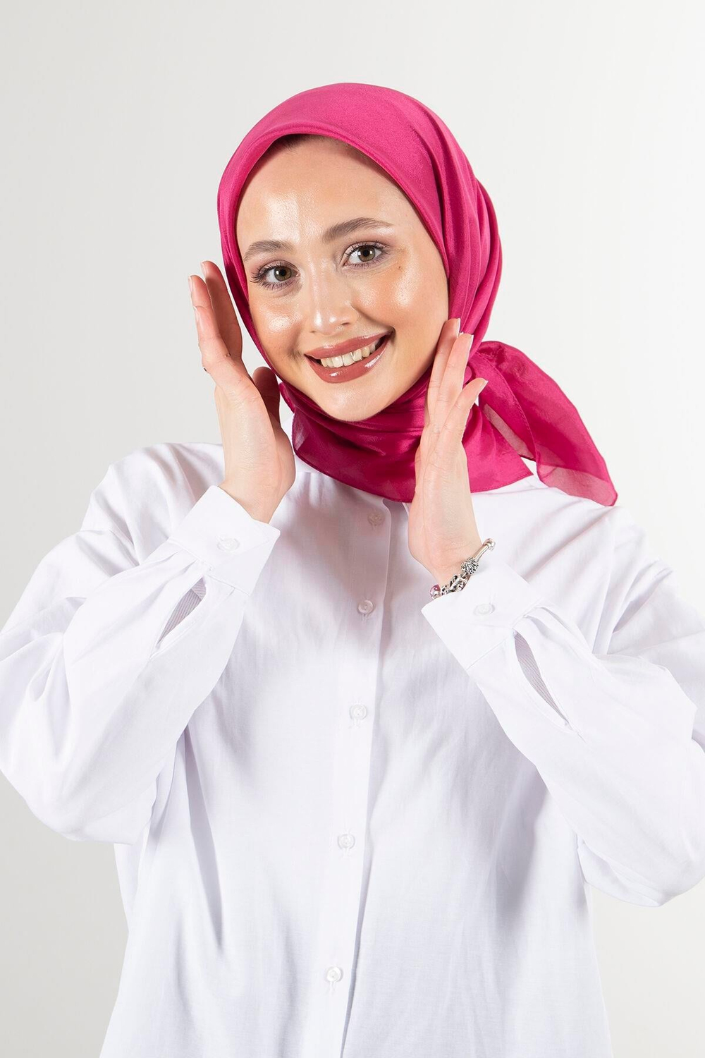 Harem Scarf Brisa Vual Eşarp - Açık Fuşya