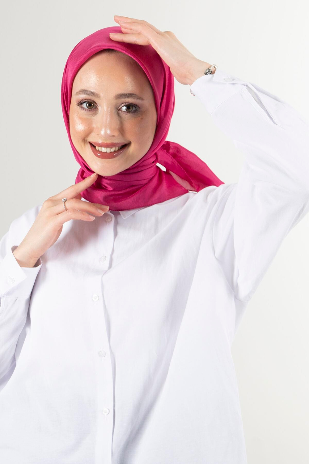 Harem Scarf Brisa Vual Eşarp - Açık Fuşya