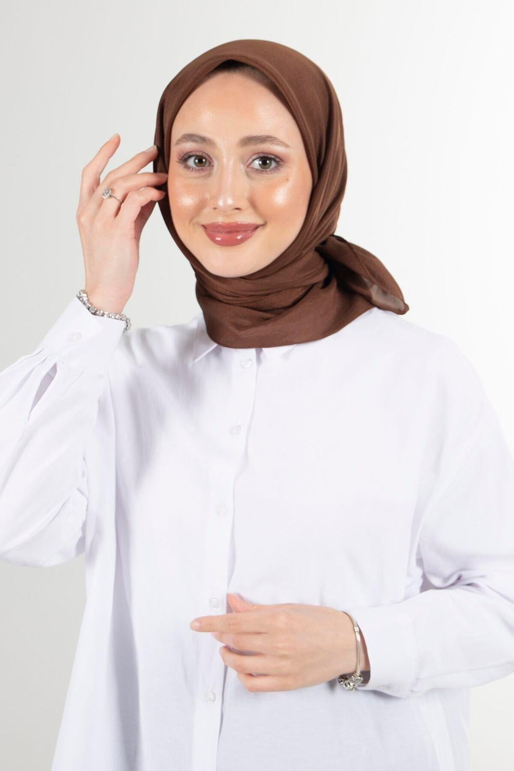 Harem Scarf Brisa Vual Eşarp - Çikolata