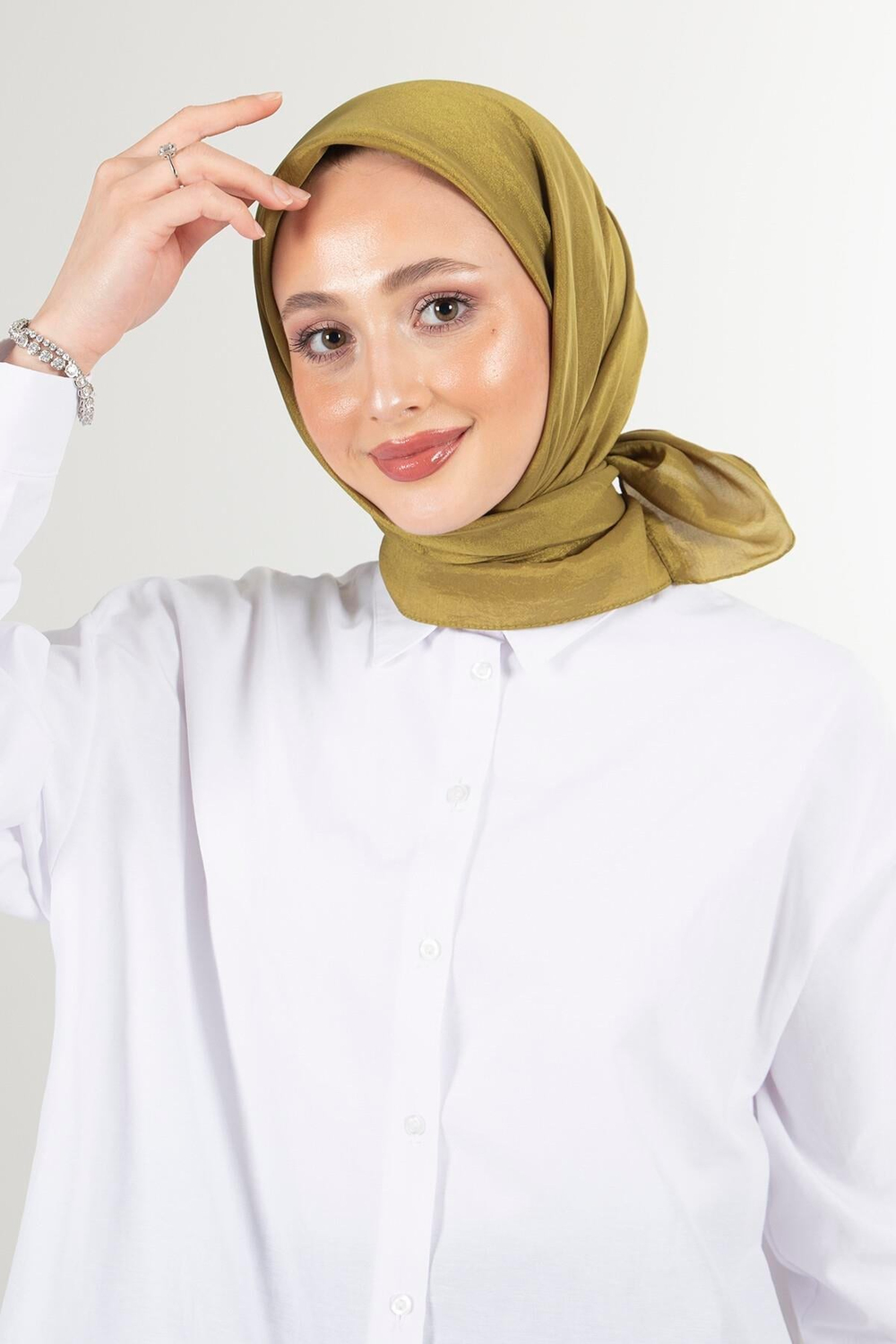 Harem Scarf Brisa Vual Eşarp - Yağ Yeşili