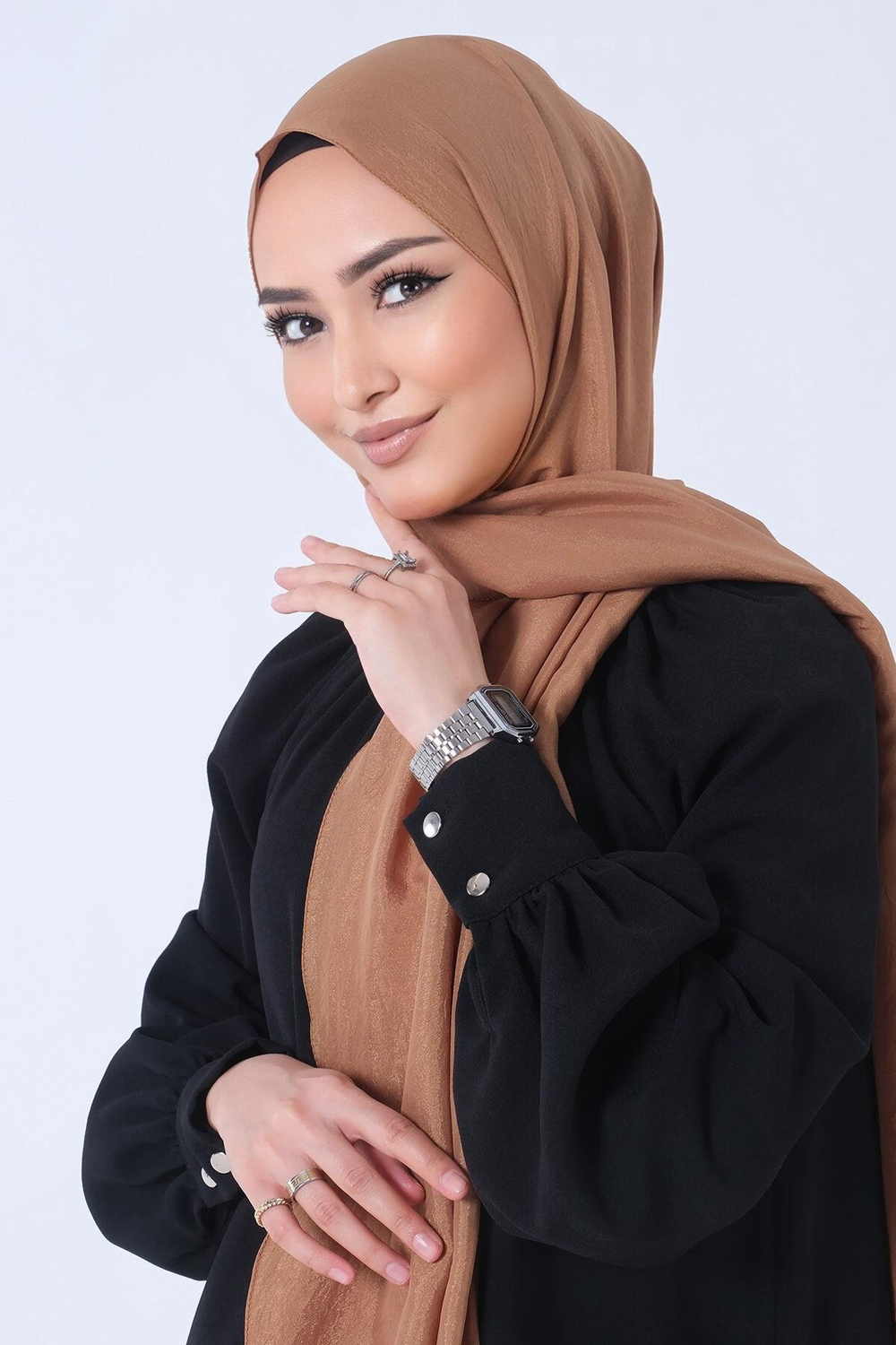 Harem Scarf Brisa Vual Şal - Fındık