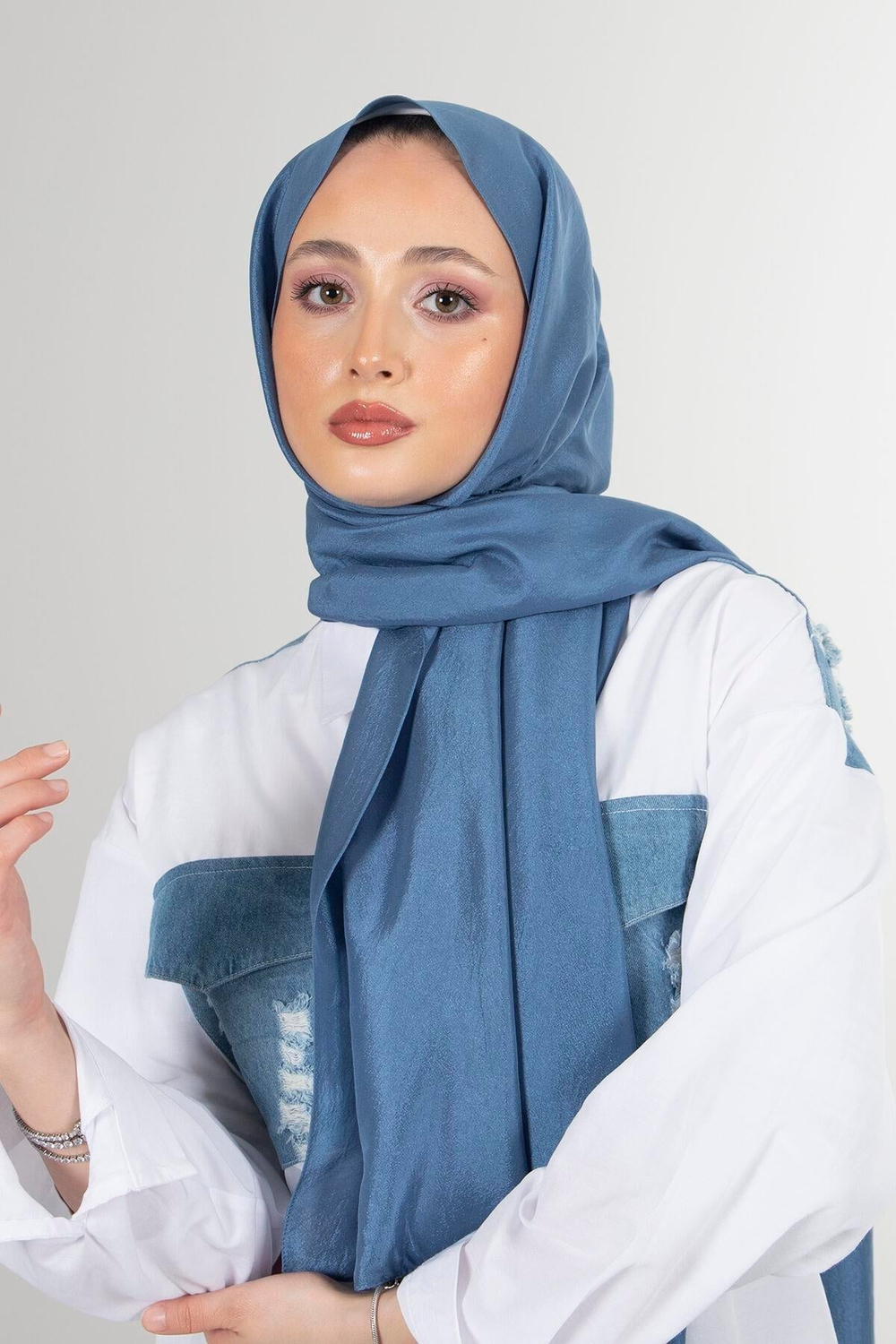 Harem Scarf Brisa Vual Şal - İndigo
