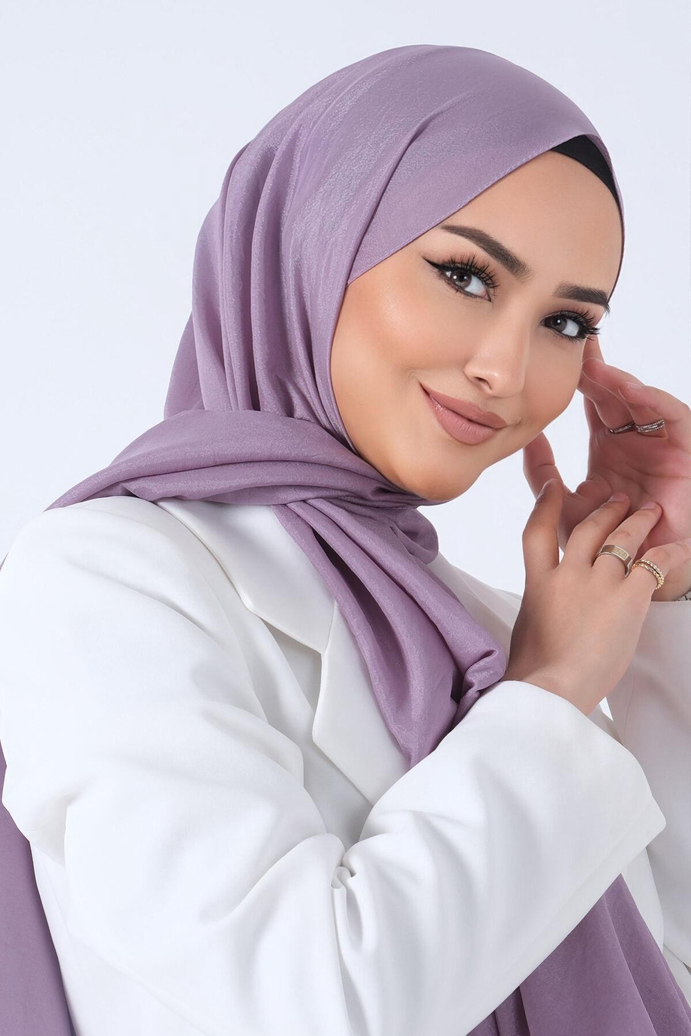 Harem Scarf Brisa Vual Şal - Koyu Lavanta