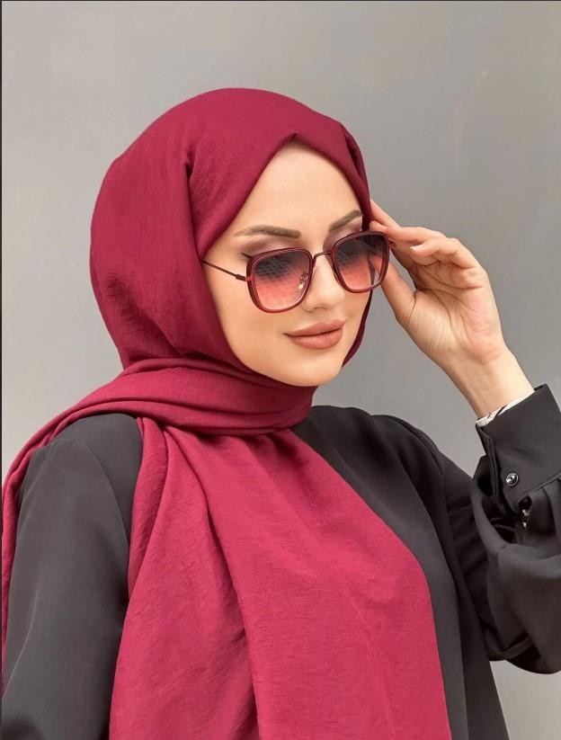 Harem Scarf İncila Şal - Kızılcık