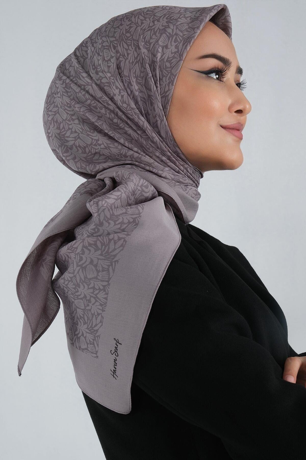 Harem Scarf Viskon Eşarp - Bade - Füme