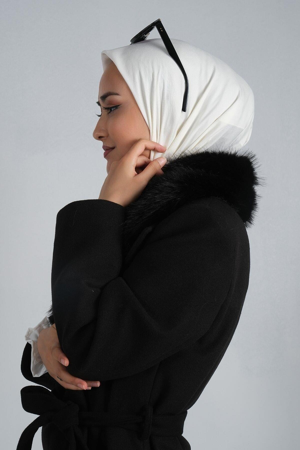 Harem Scarf Viskon Eşarp - Farah - Ekru