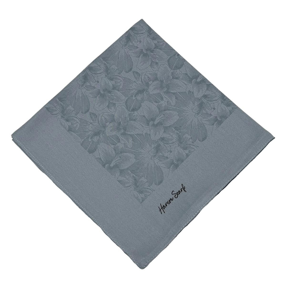 Harem Scarf Viskon Eşarp - Gold Derin - Koyu Gri
