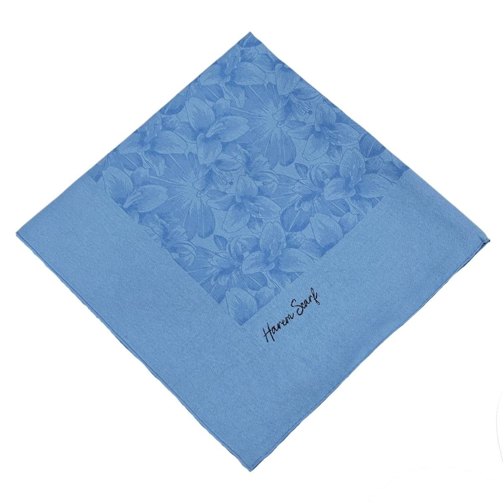Harem Scarf Viskon Eşarp - Gold Derin - Mavi