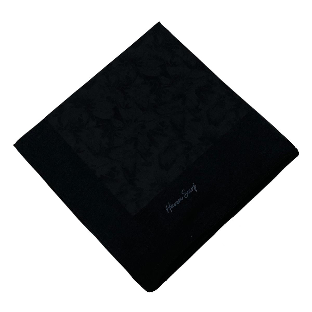 Harem Scarf Viskon Eşarp - Gold Derin - Siyah