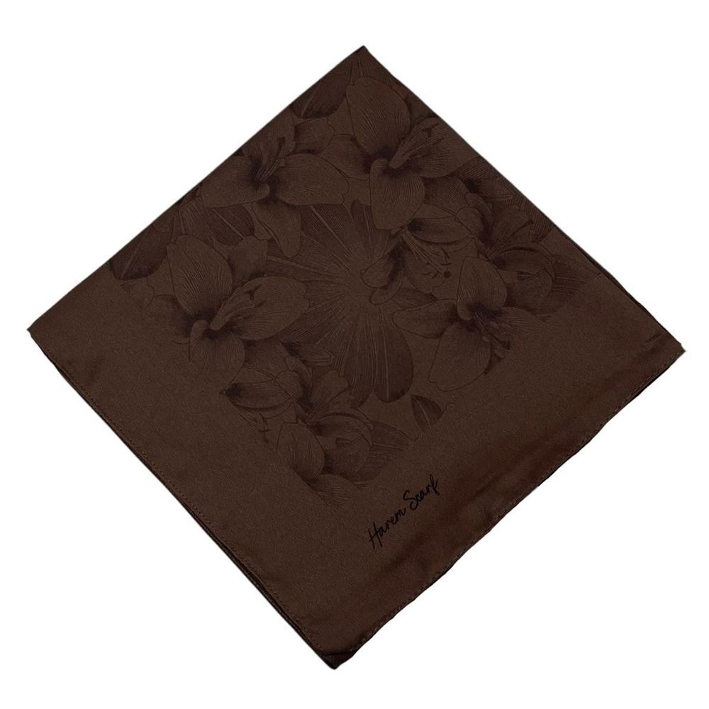 Harem Scarf Viskon Eşarp - Gold Derin - Acı Kahve