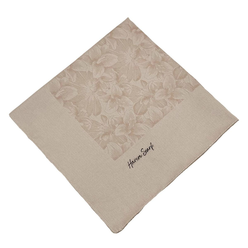 Harem Scarf Viskon Eşarp - Gold Derin - Açık Vizon