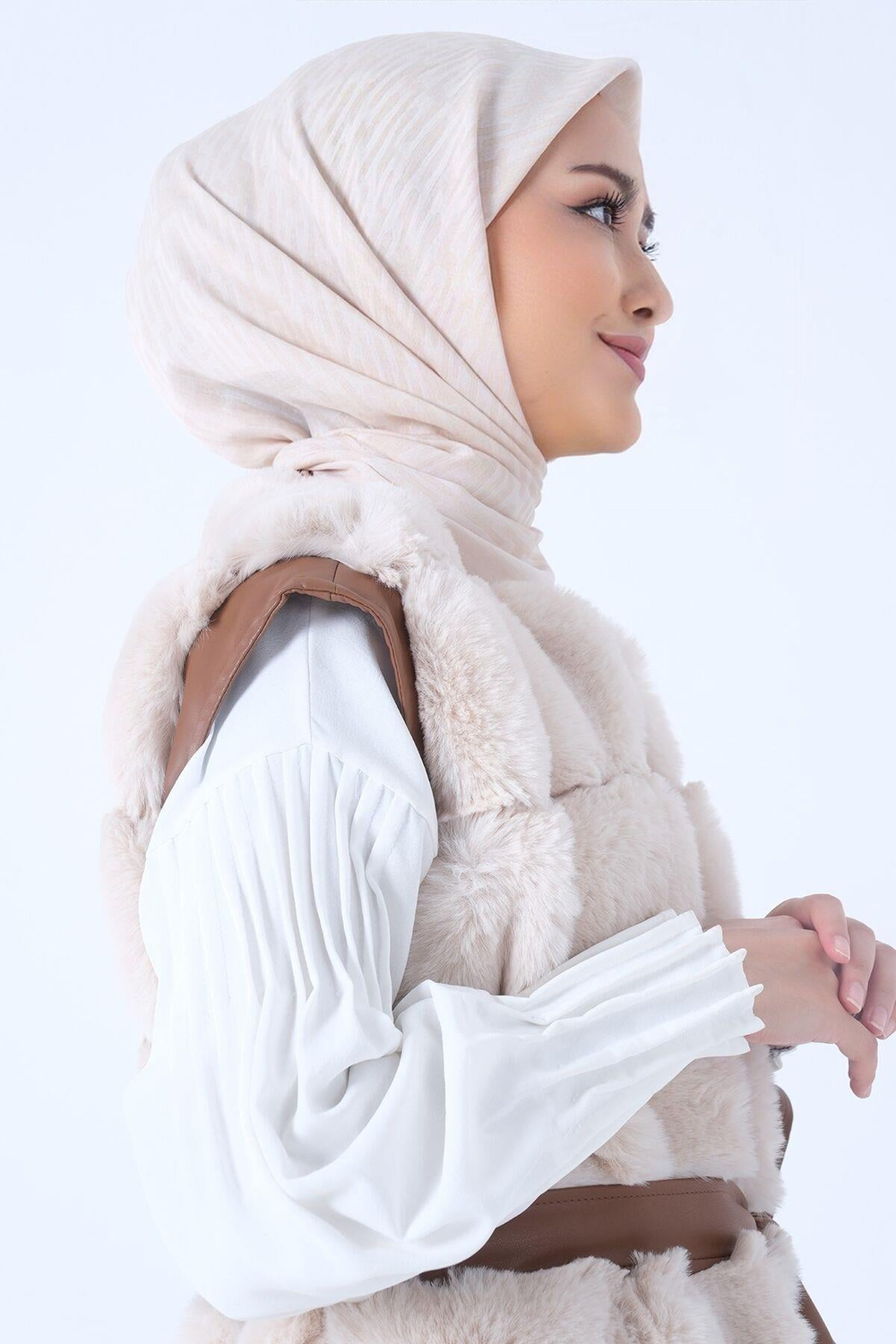 Harem Scarf Viskon Eşarp - İdil - Kum Beji