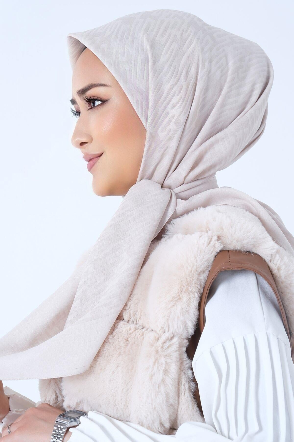 Harem Scarf Viskon Eşarp - İdil - Taş