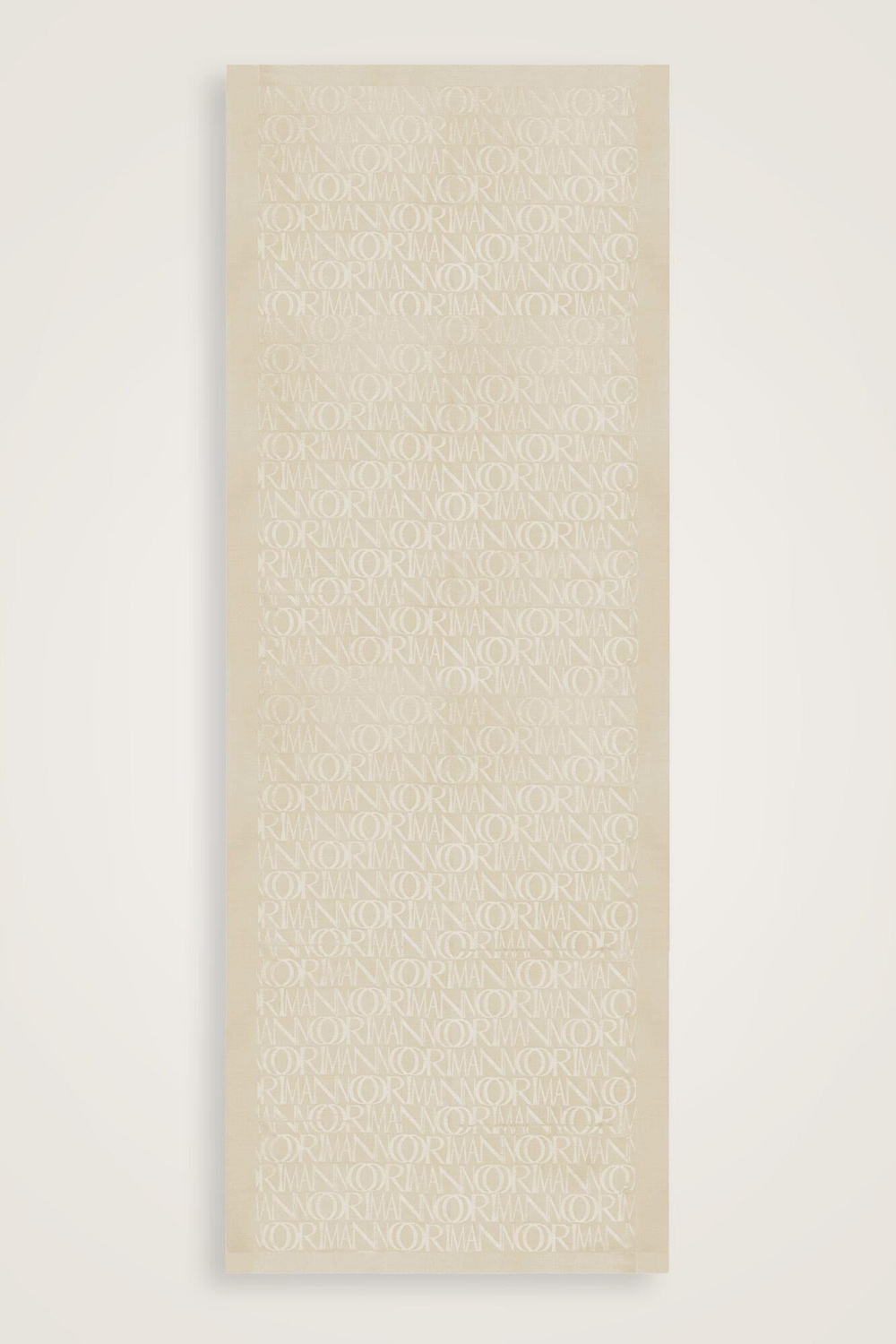 Imannoor Floş Pamuk Şal - Monogram Shiny - Bal Beji