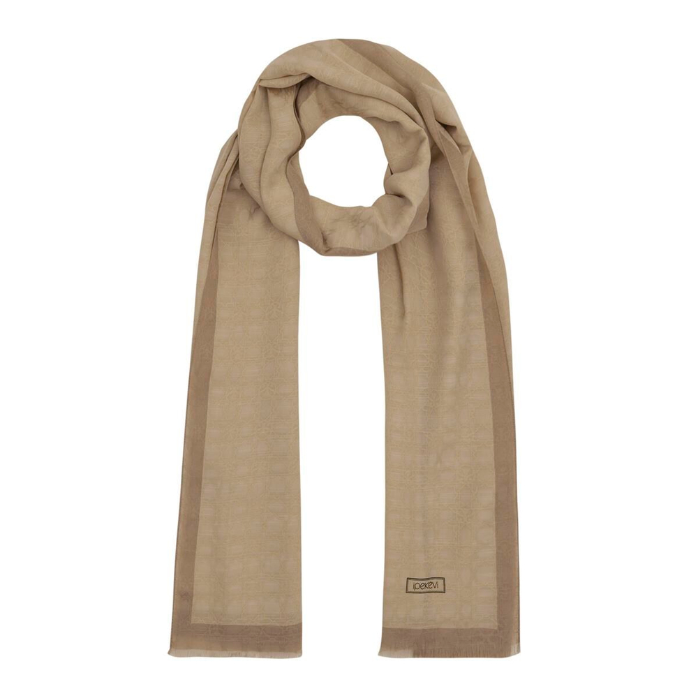 İpekevi Monogram Şal - Camel