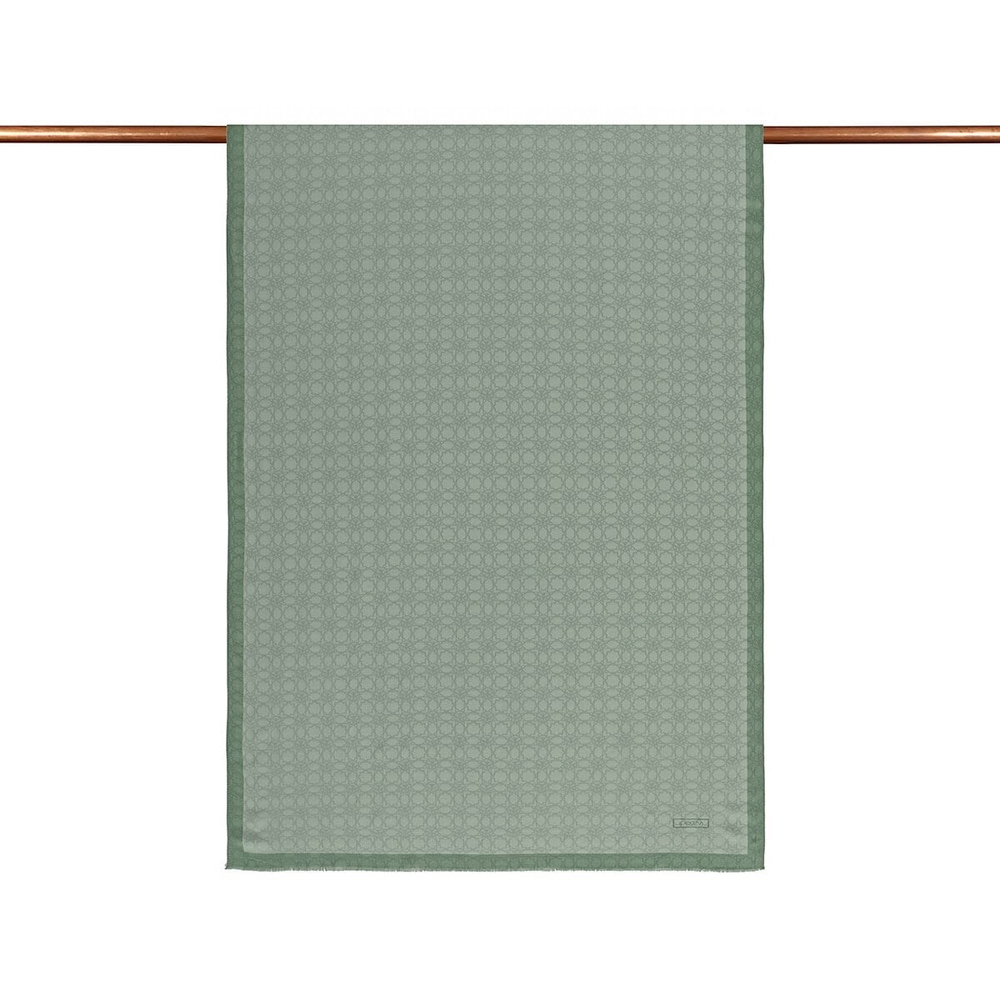 İpekevi Monogram Şal - Mint Yeşili