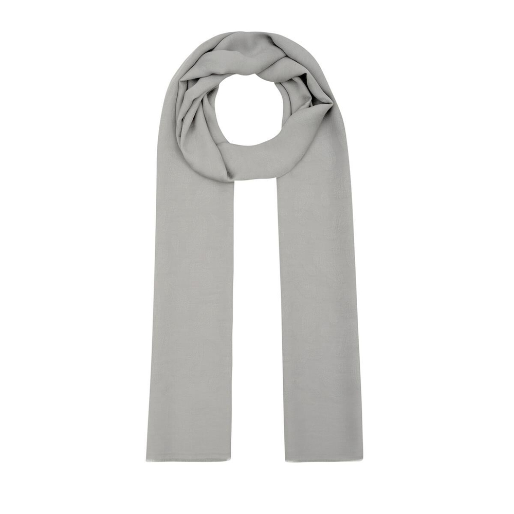 İpekevi Monogram Şal - Paisley Desenli - Gümüş
