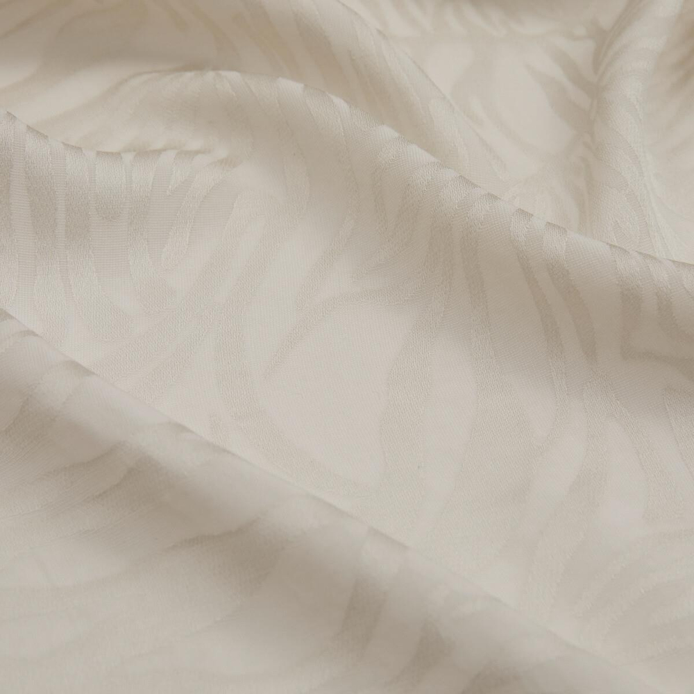 İpekevi Monogram Şal - Zebra Desenli - Kum Beyazı