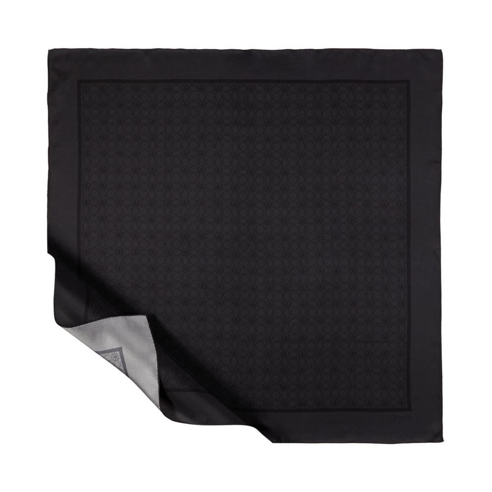 İpekevi Twill İpek Eşarp - Mini Seljuk - Füme