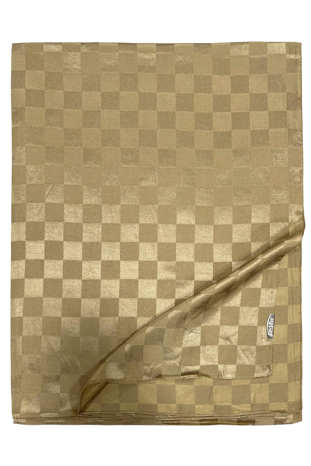 Levidor Jakarlı Şal - Dama - Camel