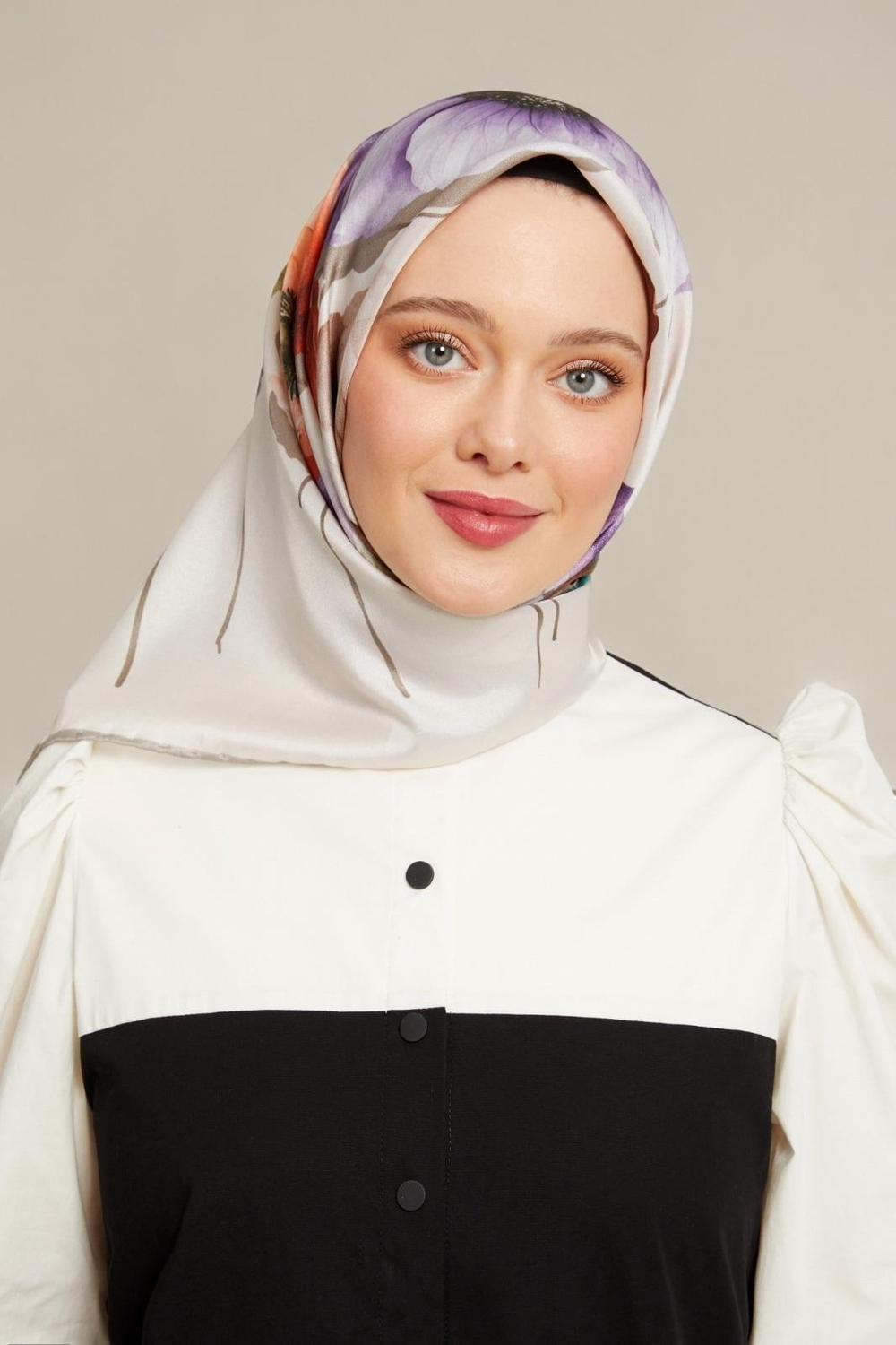 Levidor Kristal Eşarp - 17820 - Bej Lila