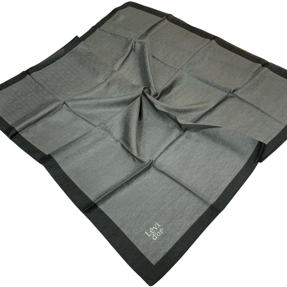 Levidor Monogram Eşarp - Koyu Gri