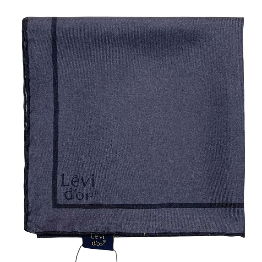 Levidor Şeritli Düz Twill İpek Eşarp - Lavanta