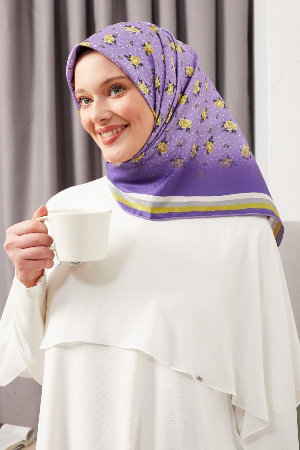 Levidor Trend Eşarp - 17565 - Mor