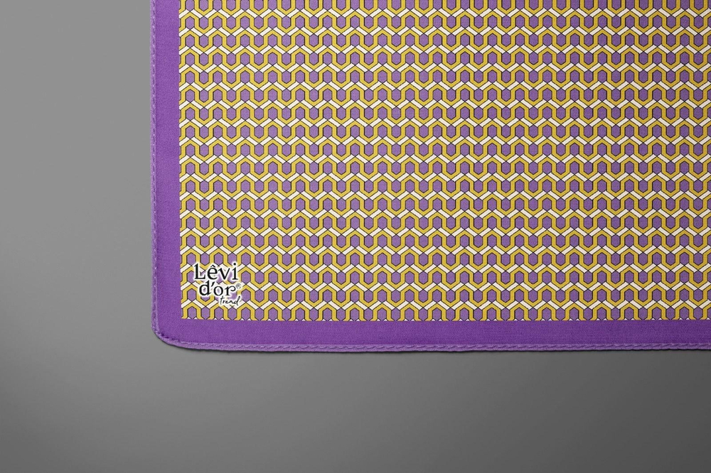 Levidor Trend Eşarp - 17861-06 Mor Sarı