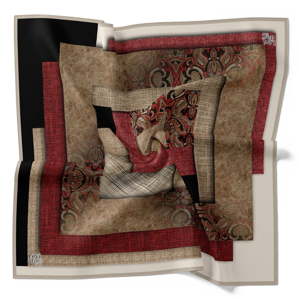 Levidor Trend Eşarp - 18947-06 Bordo