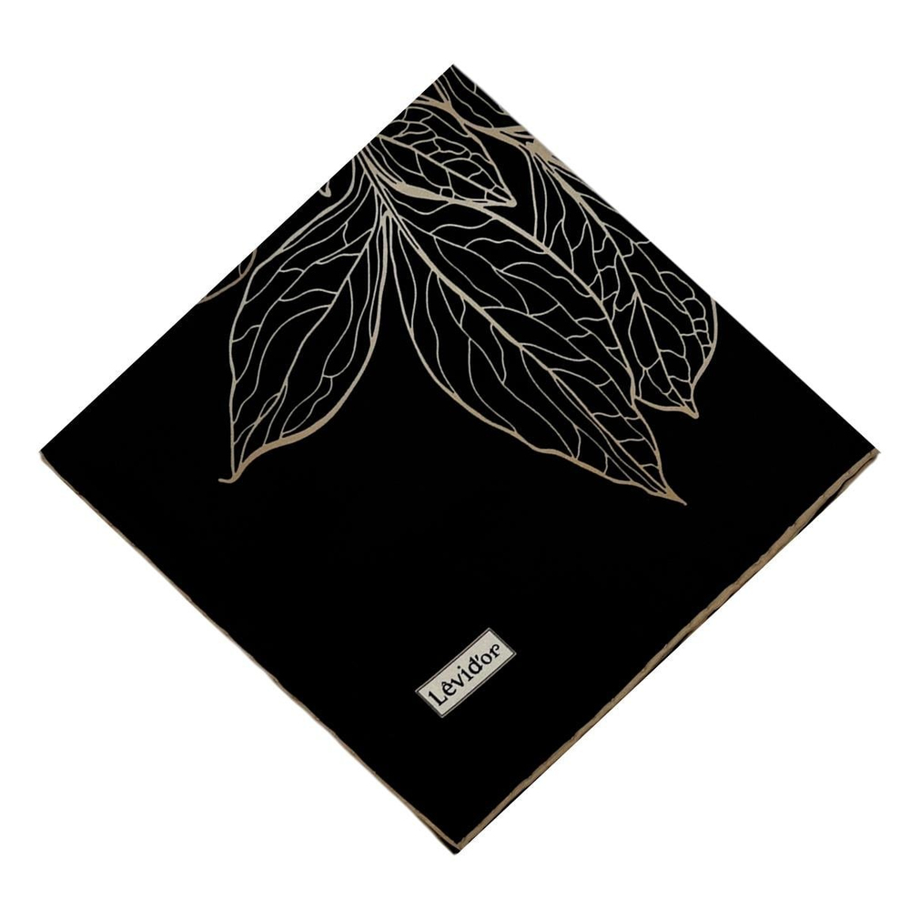 Levidor Twill İpek Eşarp - 2047 - Siyah Vizon