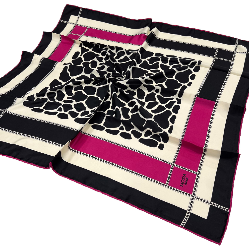 Moda Trend Twill Eşarp - 2135 - Fuşya