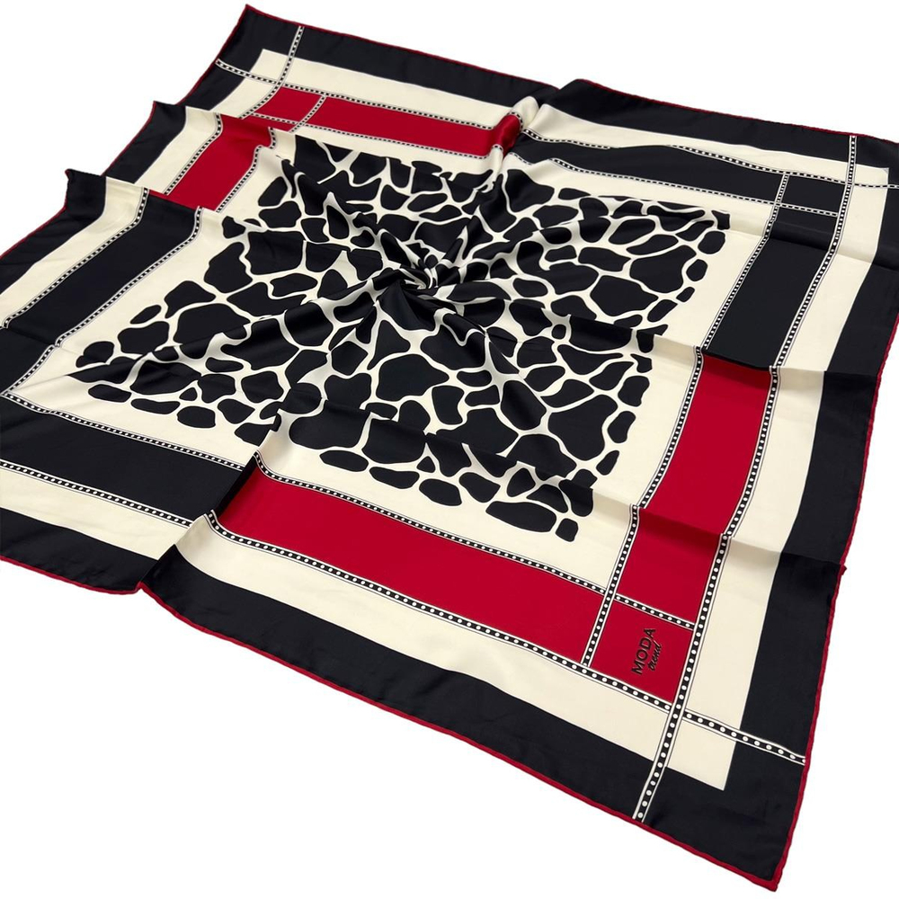 Moda Trend Twill Eşarp - 2135 - Kırmızı