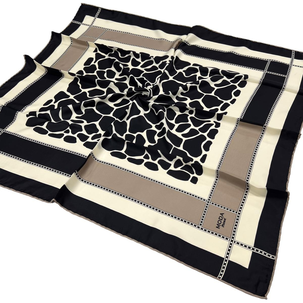 Moda Trend Twill Eşarp - 2135 - Vizon