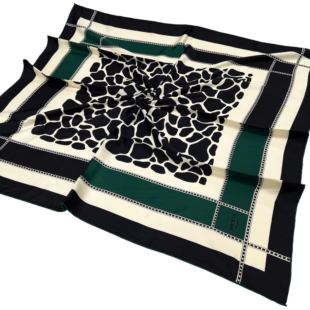 Moda Trend Twill Eşarp - 2135 - Zümrüt
