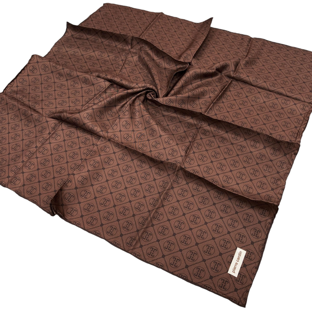Pierre Cardin İpek Eşarp - 8631438-931 Kahve
