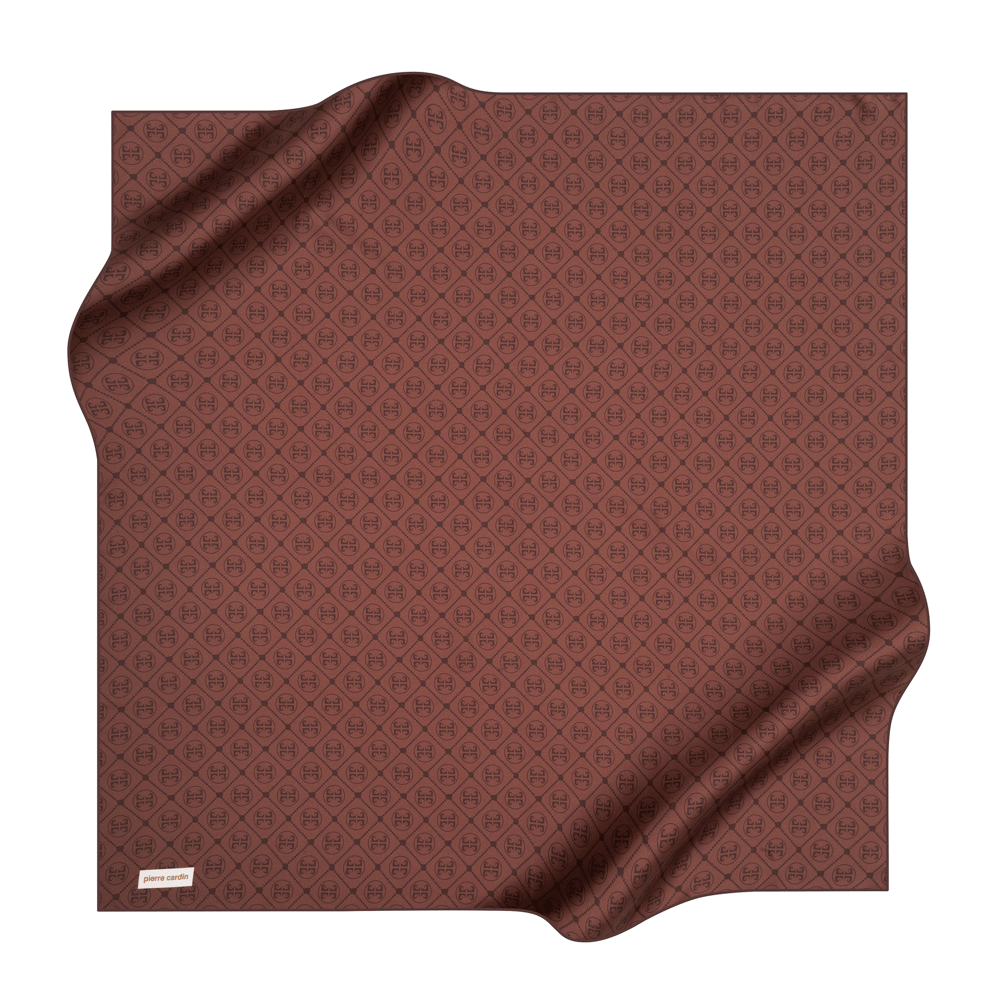 Pierre Cardin İpek Eşarp - 8631438-931 Kahve